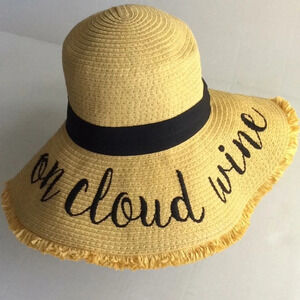 C.C “On Cloud Nine” Straw Hat Adjustable Fit